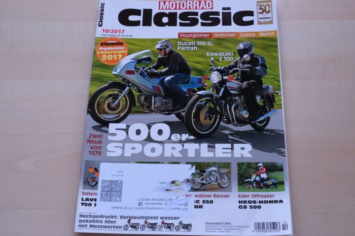 Deckblatt Motorrad Classic (10/2017)